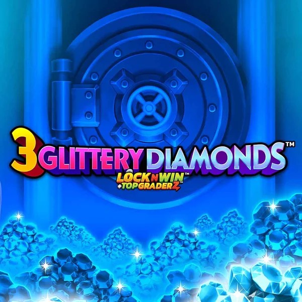 3 Glittery Diamonds game by PearFiction Studios – logo hosted on Lizaro Casino