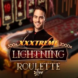 Official Live Casino logo: XXXtreme Lightning Roulette by Evolution at Lizaro Casino